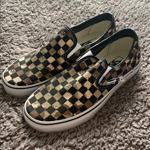 Camo checkered vans